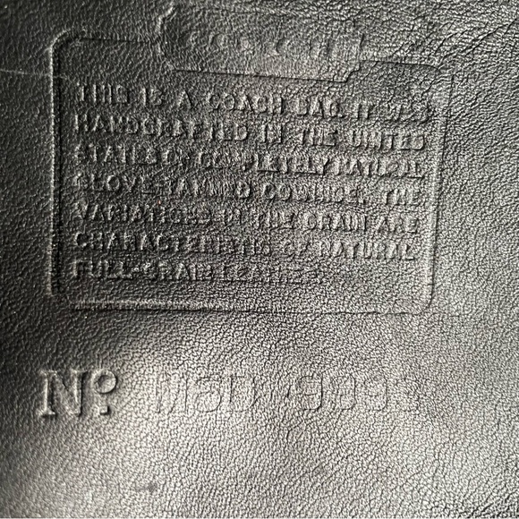 Coach Black Leather Gold Skull Skeleton Shopper Tote 9993 Bag Crossbody handbag - Picture 12 of 16